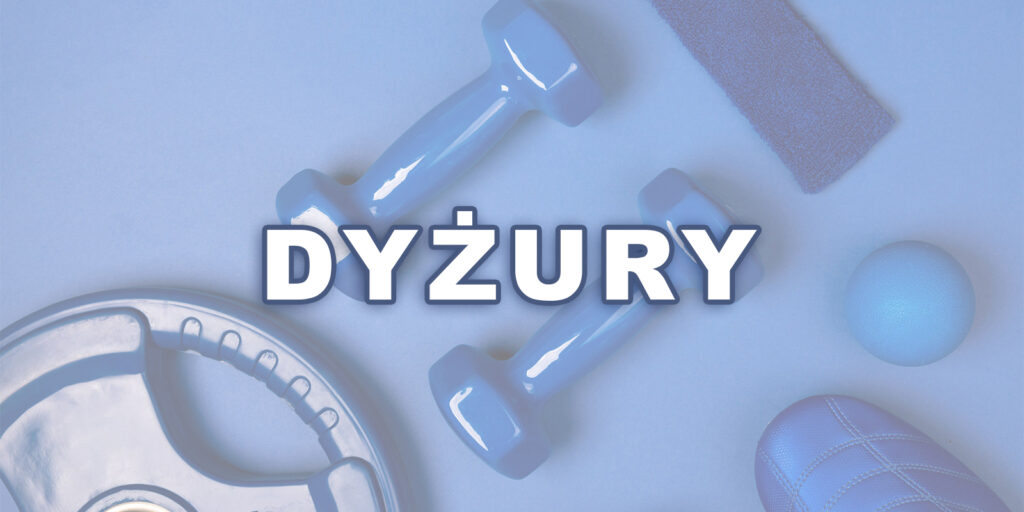 PLAN dyżurów nauczycieli Studium WF